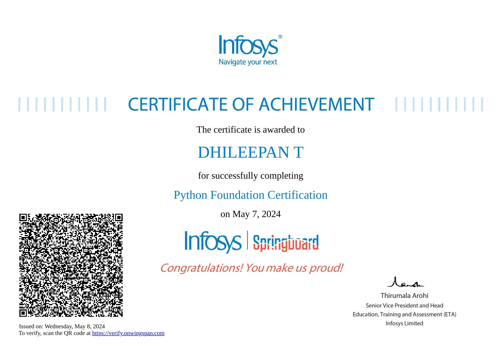 Certificate 3